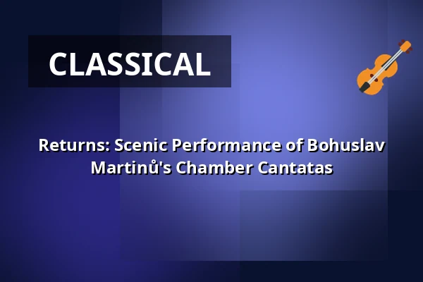 Returns: Scenic Performance of Bohuslav Martinů's Chamber Cantatas — Sokolovna, Boskovice