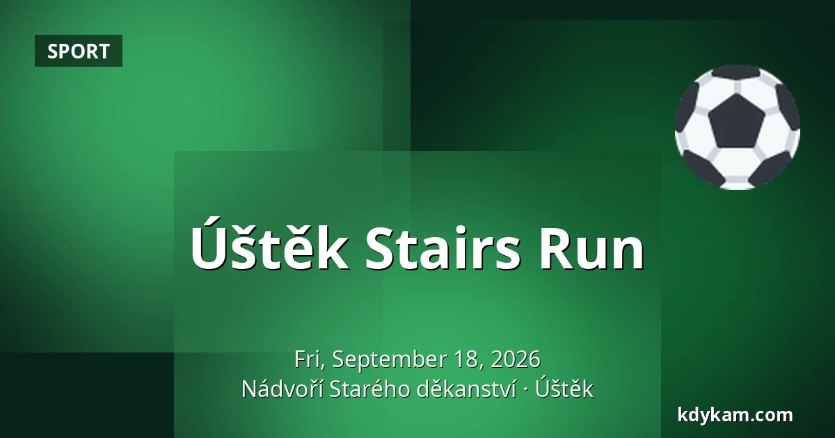 Úštěk Stairs Run — Old Deanery Courtyard, Úštěk