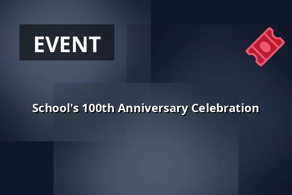 School's 100th Anniversary Celebration — Kulturní a kreativní centrum, Moravský Krumlov