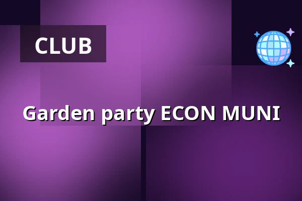 Garden party ECON MUNI — Úřad městské části Brno-střed, Brno