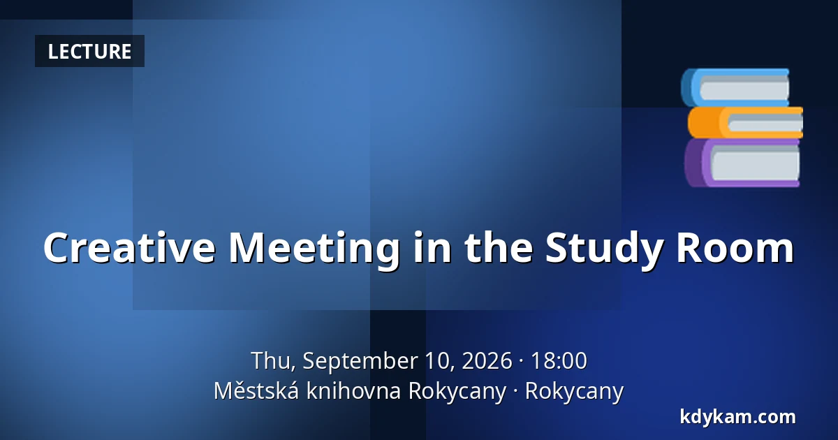 Creative Meeting in the Study Room — Městská knihovna Rokycany, Rokycany