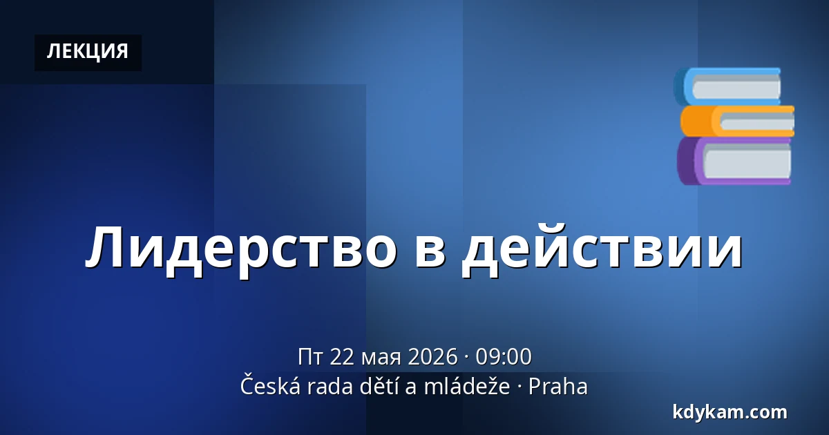 Лидерство в действии — Чешский совет детей и молодежи, Прага