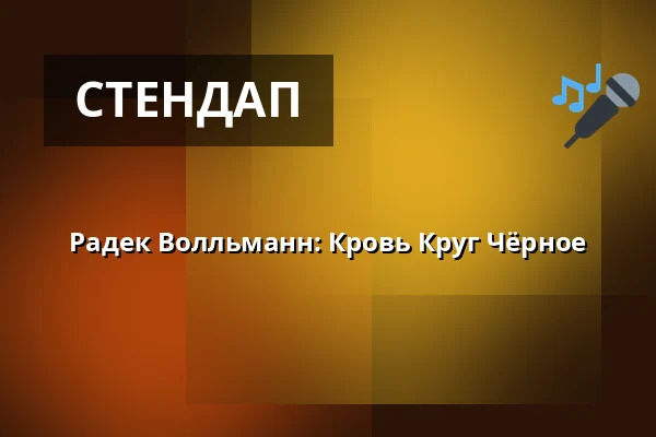 Радек Волльманн: Кровь Круг Чёрное — Divadlo 29, Пардубице