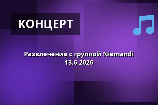 Развлечение с группой Niemandi 13.6.2026 — Территория Под Přehradou, Людковице
