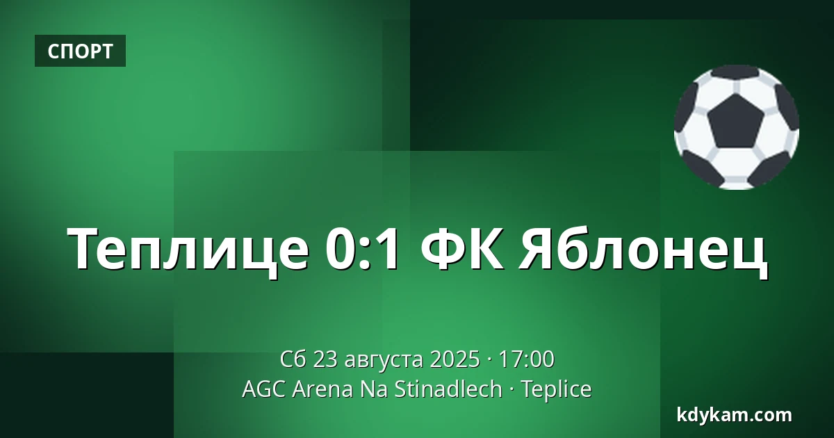 Теплице – ФК Яблонец — AGC Arena Na Stinadlech, Теплице