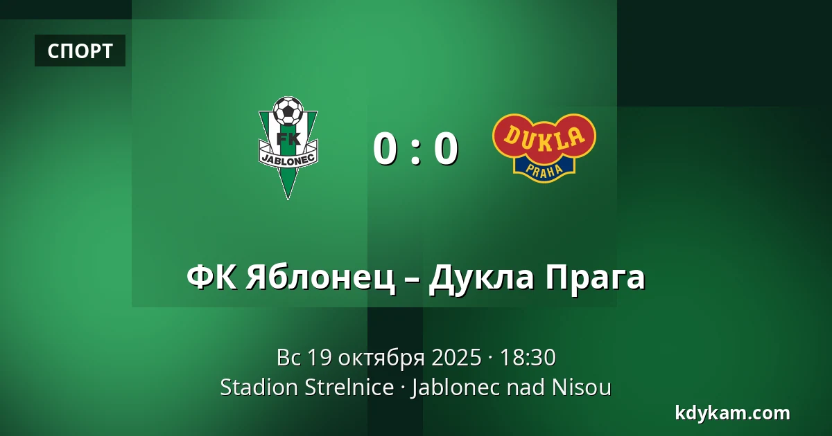 ФК Яблонец – Дукла Прага — Stadion Strelnice, Яблонец-над-Нисоу
