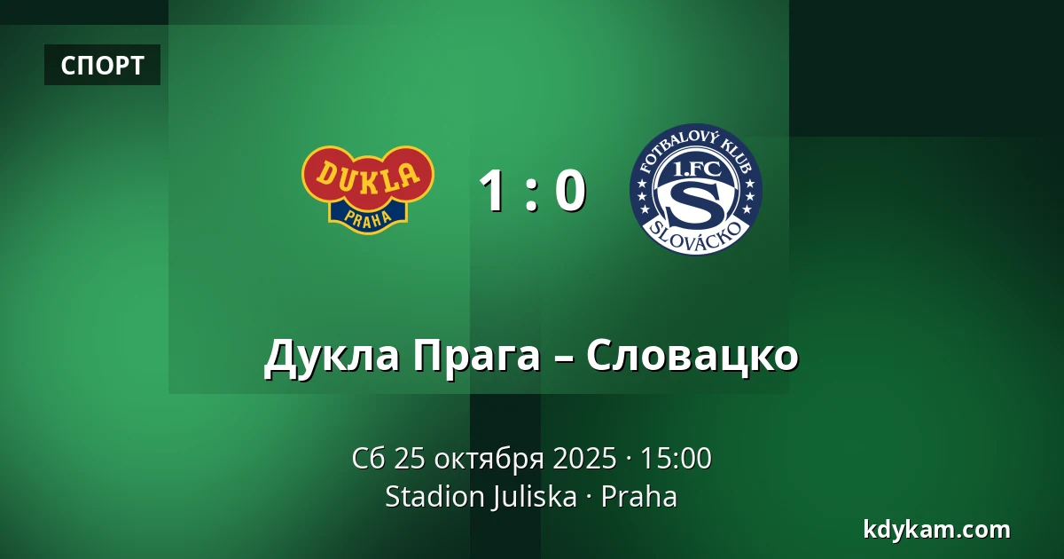 Дукла Прага – Словацко — Stadion Juliska, Прага