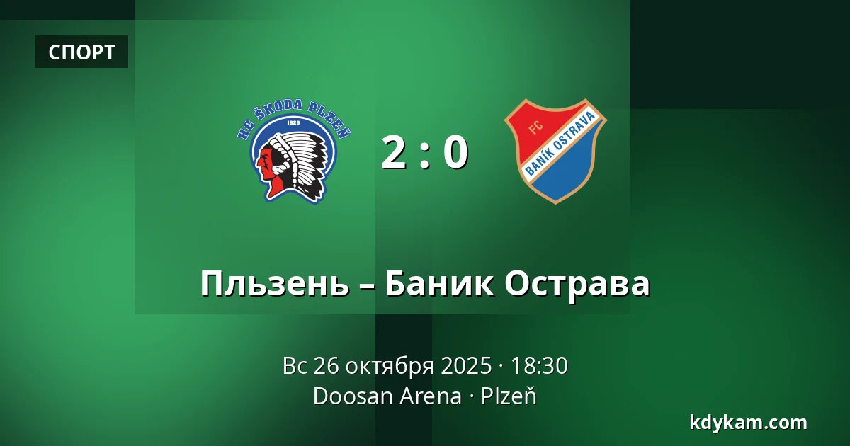 Пльзень – Баник Острава — Doosan Arena, Пльзень