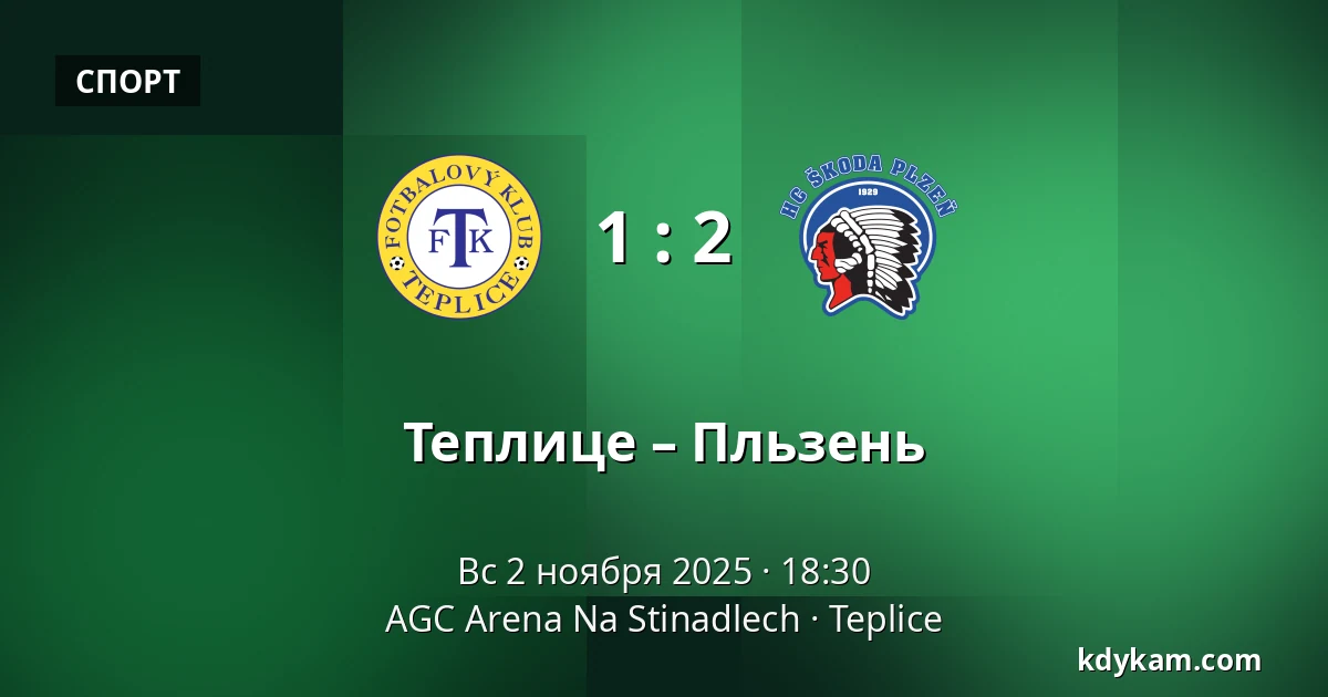 Теплице – Пльзень — AGC Arena Na Stinadlech, Теплице