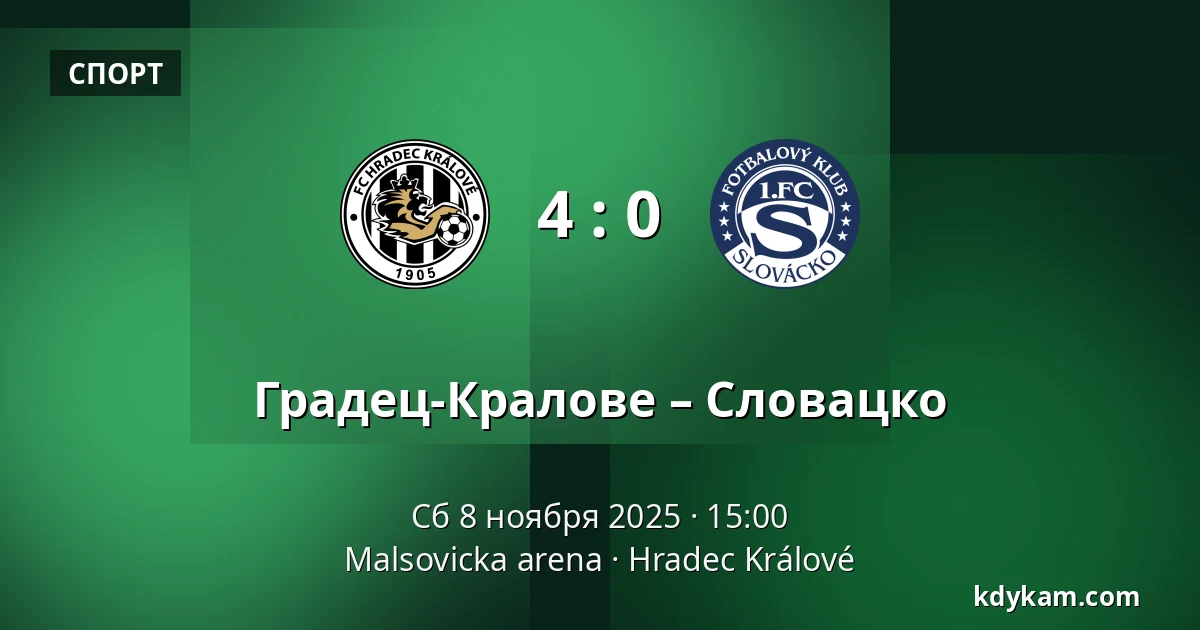 Градец-Кралове – Словацко — Malsovicka arena, Градец-Кралове