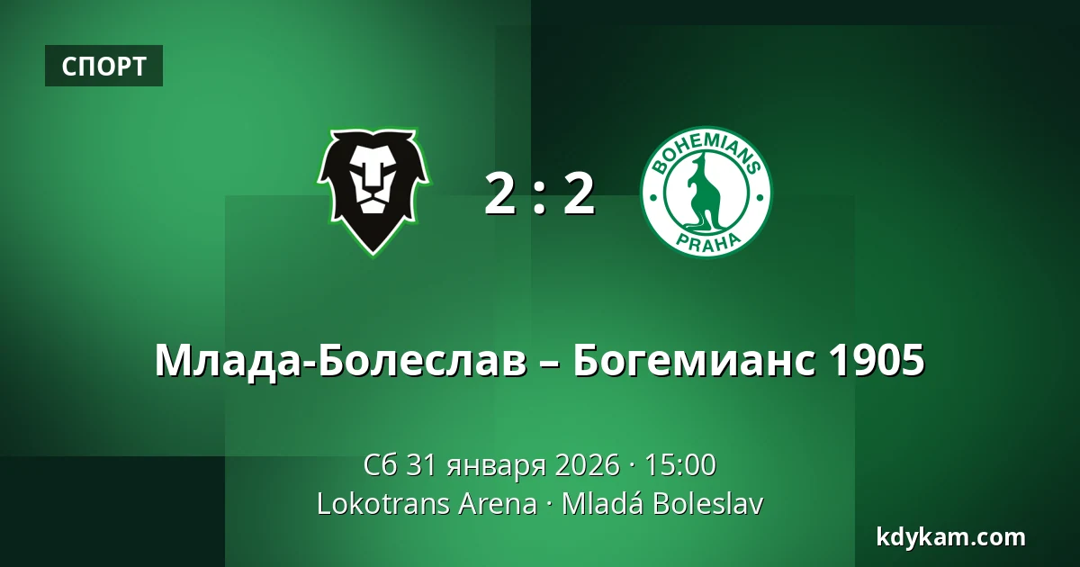 Млада-Болеслав – Богемианс 1905 — Lokotrans Arena, Млада-Болеслав