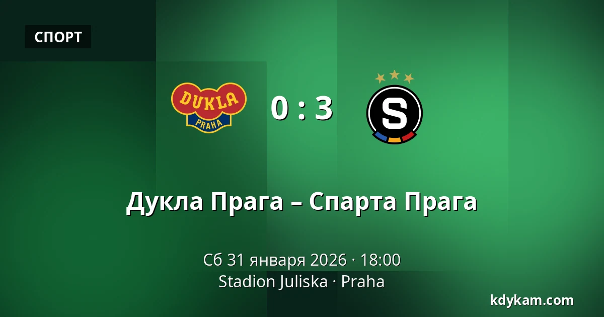 Дукла Прага – Спарта Прага — Stadion Juliska, Прага