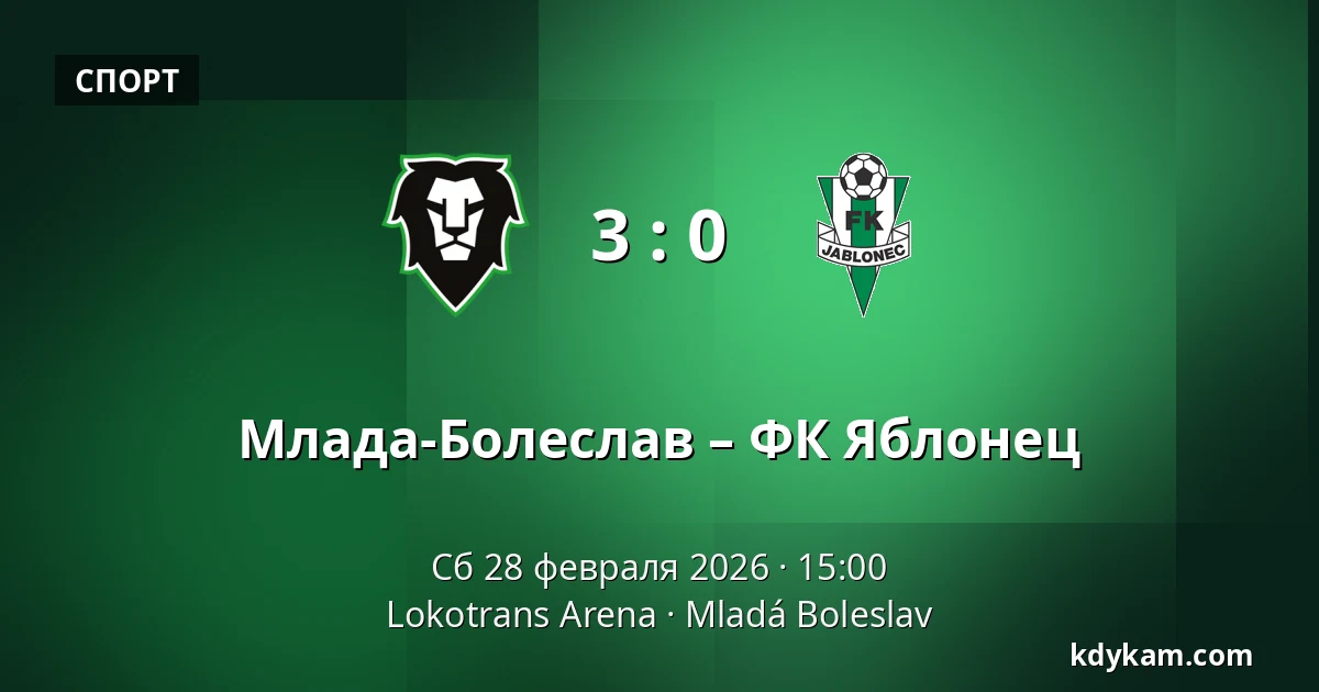 Млада-Болеслав – ФК Яблонец — Lokotrans Arena, Млада-Болеслав
