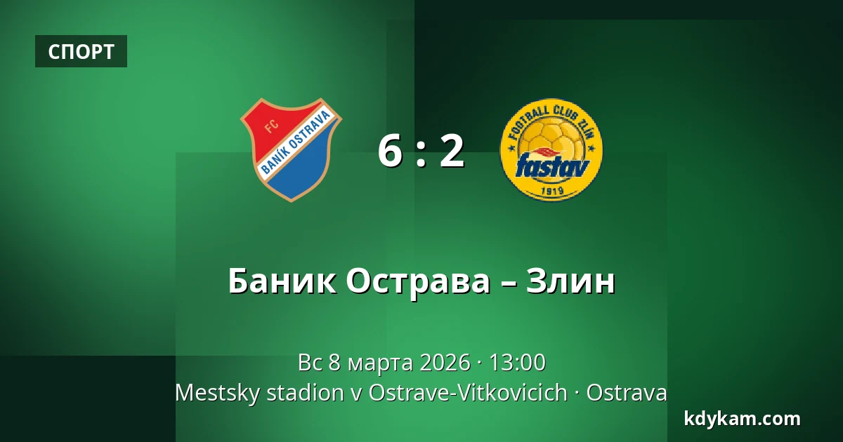 Баник Острава – Злин — Mestsky stadion v Ostrave-Vitkovicich, Острава