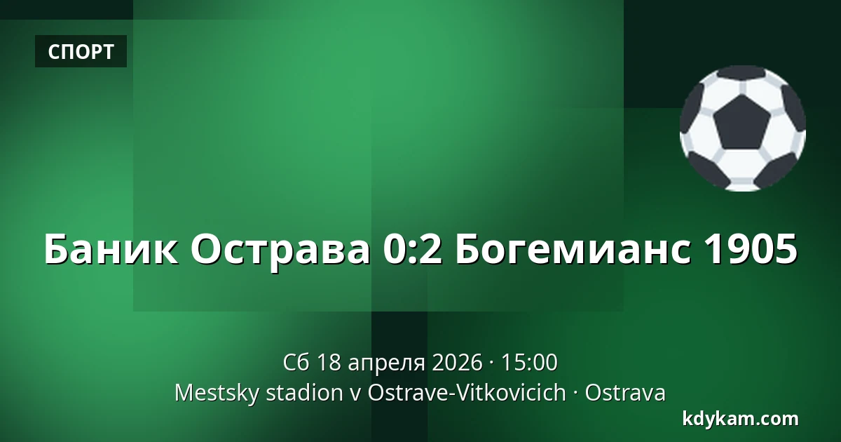 Баник Острава – Богемианс 1905 — Mestsky stadion v Ostrave-Vitkovicich, Острава