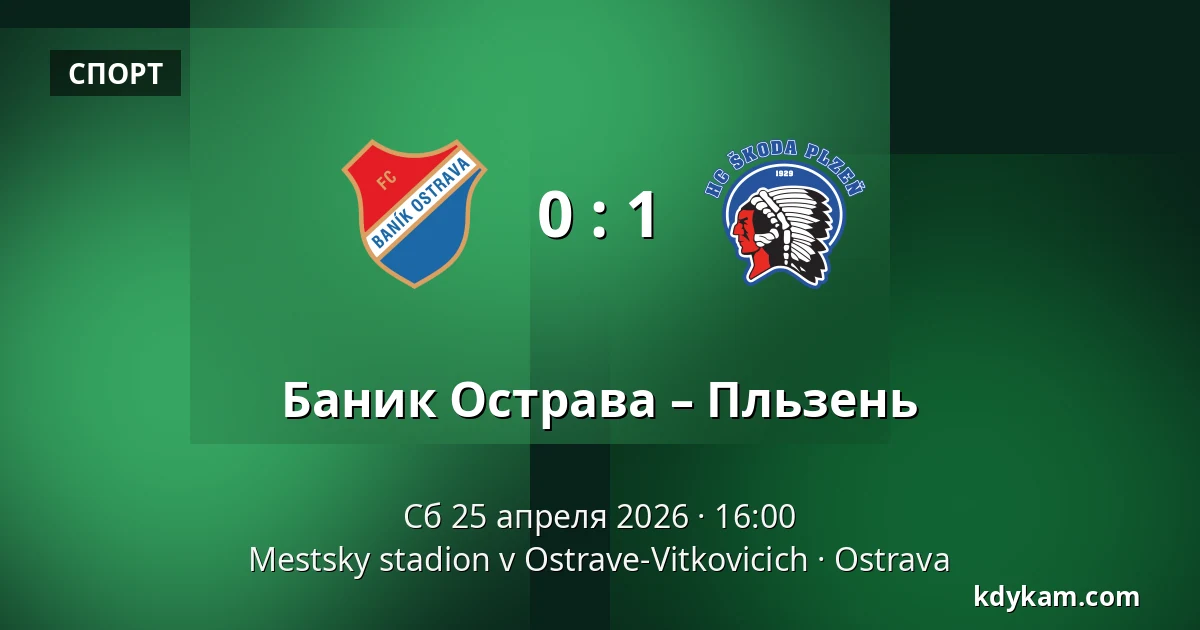 Баник Острава – Пльзень — Mestsky stadion v Ostrave-Vitkovicich, Острава