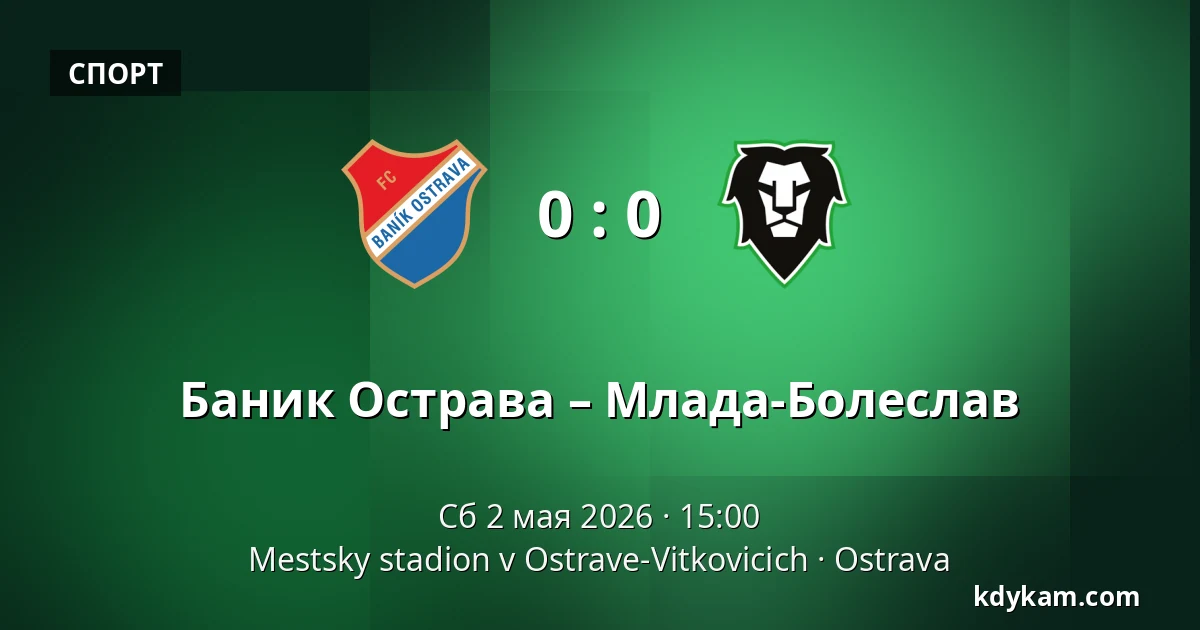 Баник Острава – Млада-Болеслав — Mestsky stadion v Ostrave-Vitkovicich, Острава