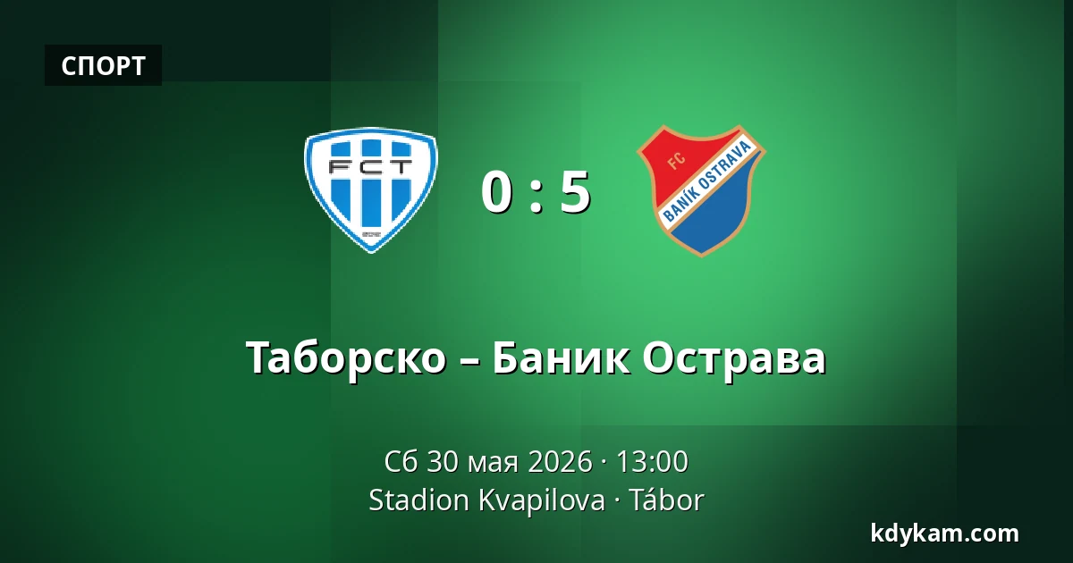 Таборско – Баник Острава — Stadion Kvapilova, Табор