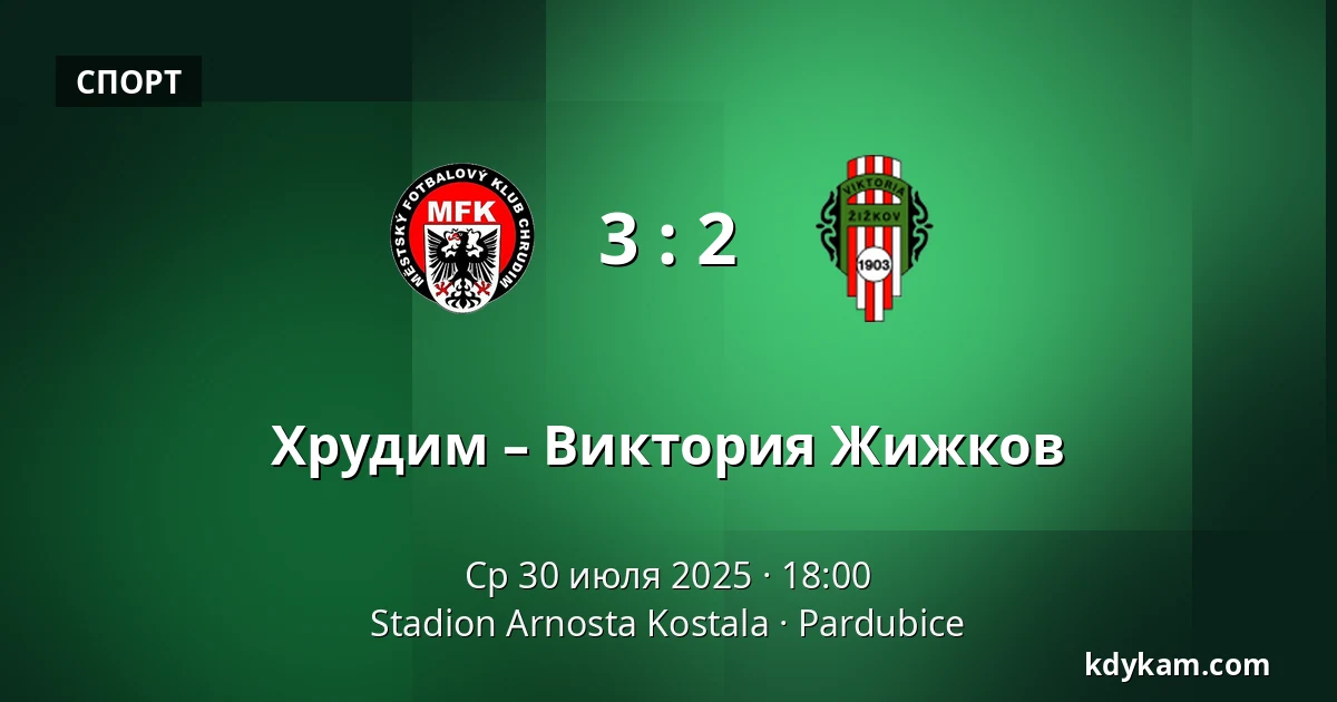 Хрудим – Виктория Жижков — Stadion Arnosta Kostala, Пардубице