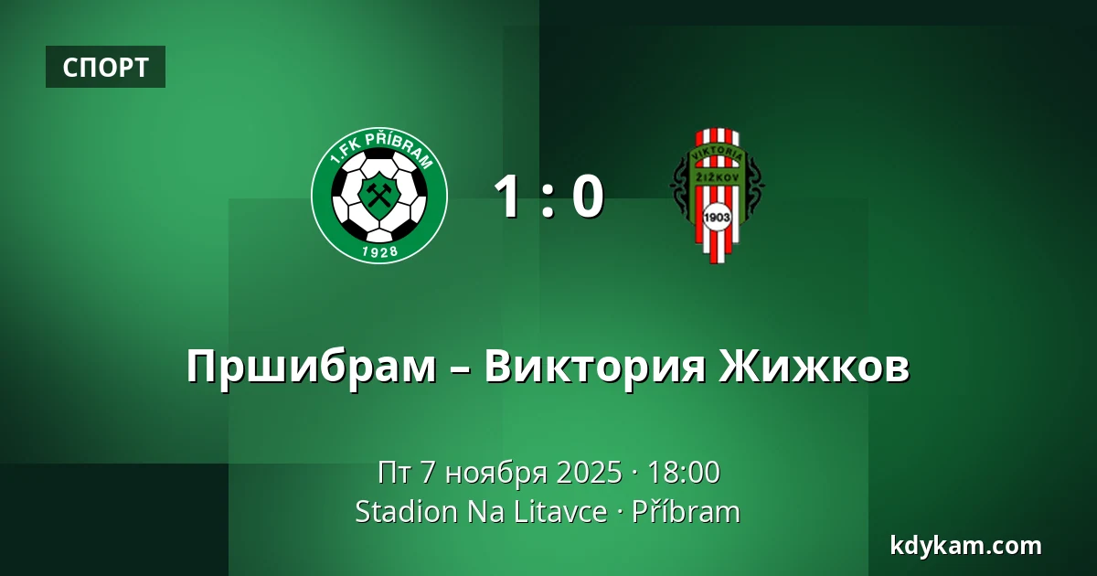 Пршибрам – Виктория Жижков — Stadion Na Litavce, Пршибрам