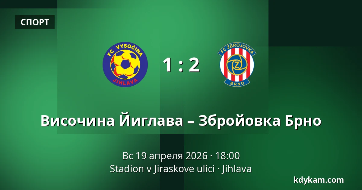 Височина Йиглава – Збройовка Брно — Stadion v Jiraskove ulici, Йиглава