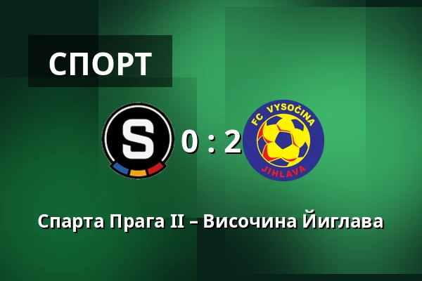 Спарта Прага II – Височина Йиглава — FK Viktoria Žižkov, Прага