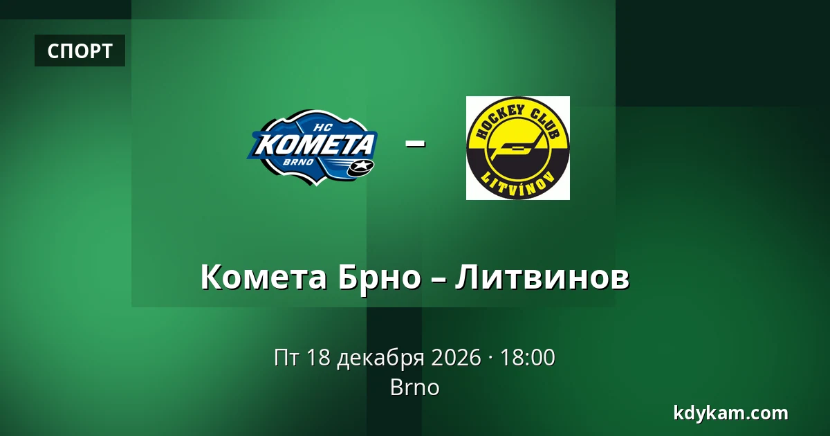 Комета Брно – Литвинов — Брно