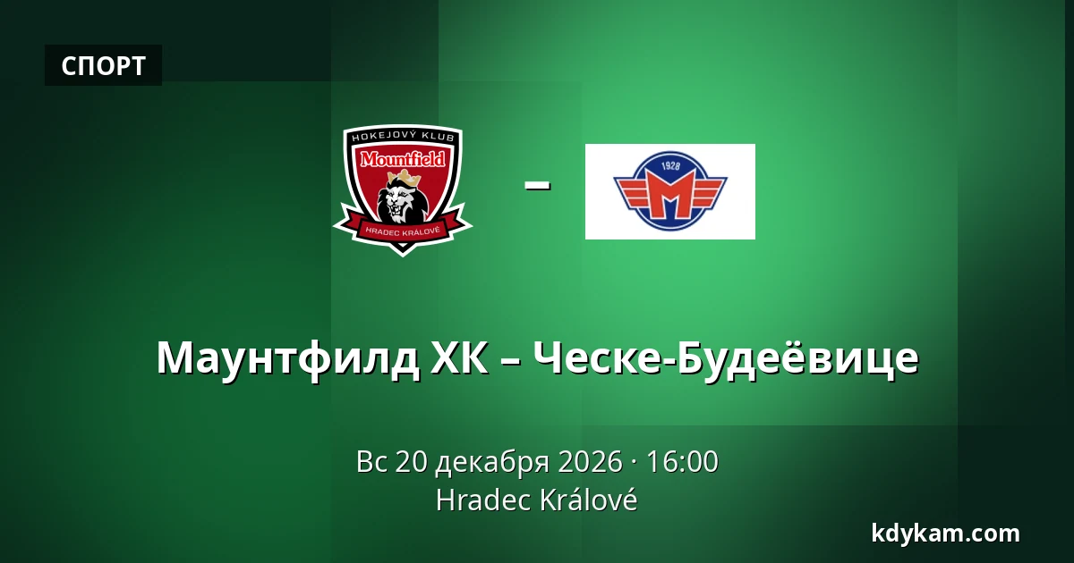 Маунтфилд ХК – Ческе-Будеёвице — Hradec Králové