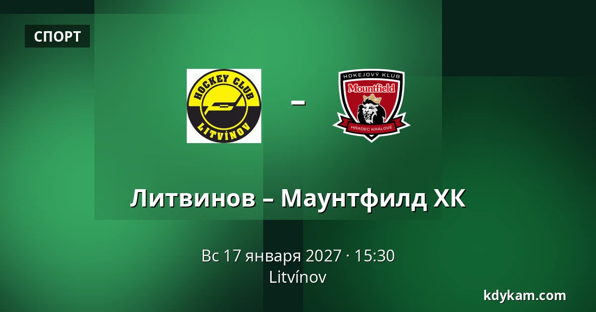 Литвинов – Маунтфилд ХК — Литвинов
