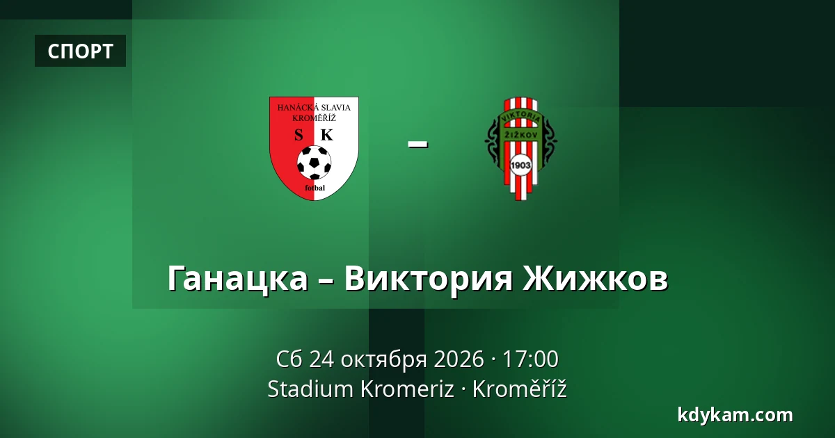 Ганацка – Виктория Жижков — Stadium Kromeriz, Кромеріж