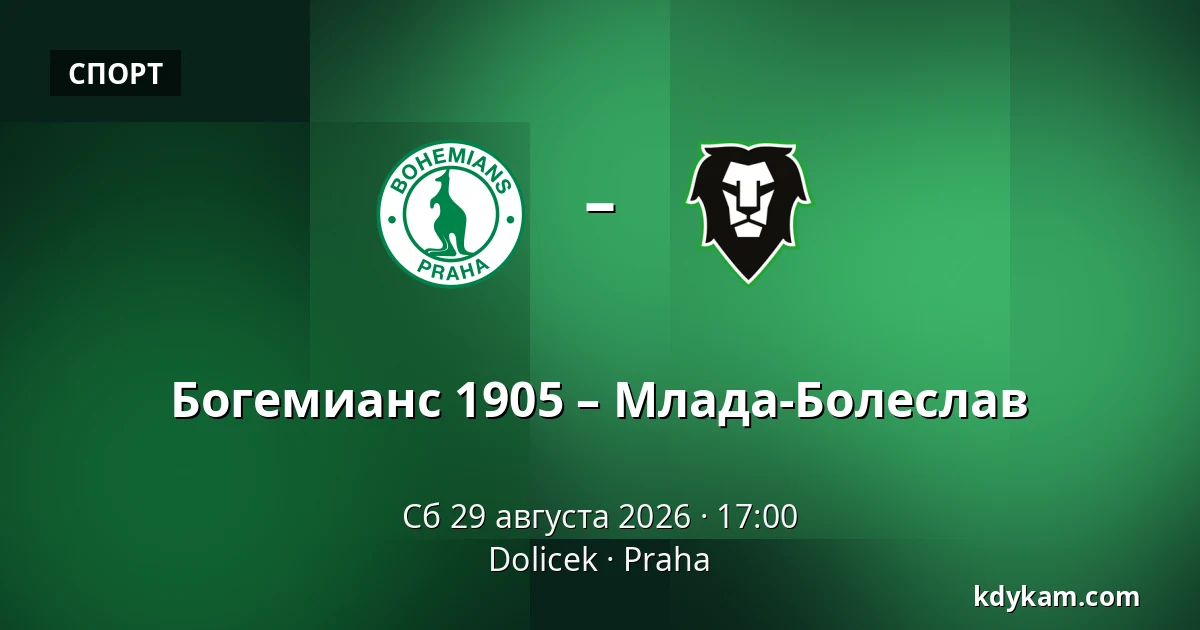 Богемианс 1905 – Млада-Болеслав — Dolicek, Прага
