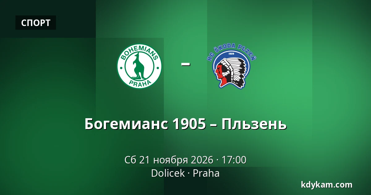 Богемианс 1905 – Пльзень — Dolicek, Прага