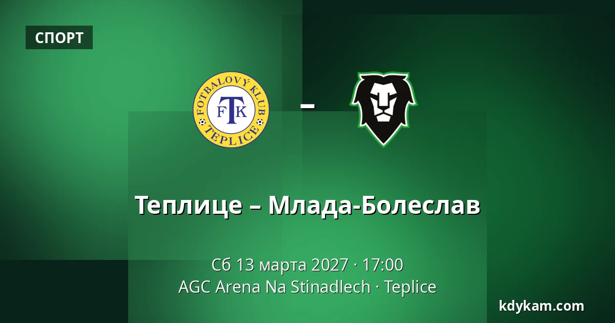 Теплице – Млада-Болеслав — AGC Arena Na Stinadlech, Teplice