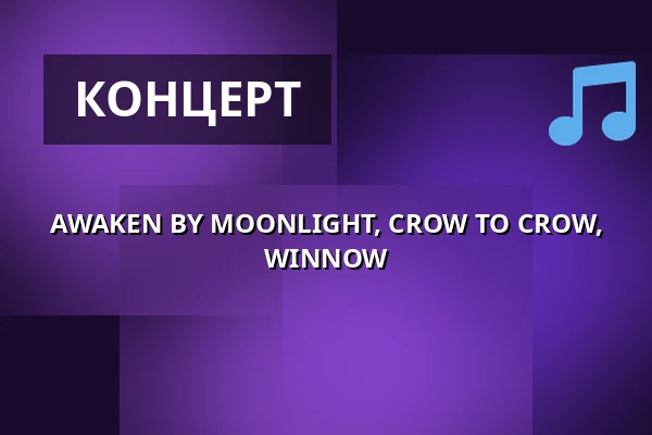 AWAKEN BY MOONLIGHT, CROW TO CROW, WINNOW — Klub 007 Strahov, Прага