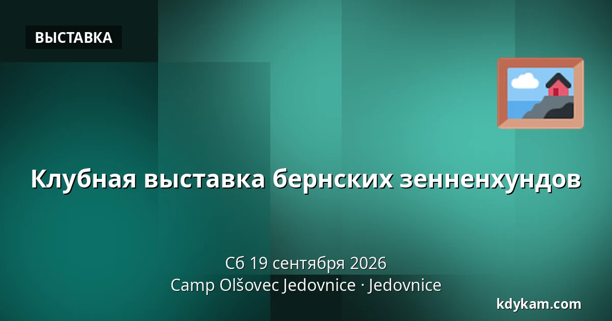 Клубная выставка бернских зенненхундов — Лагерь Олшовец Ендовнице, Jedovnice