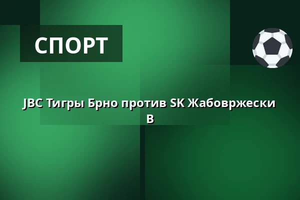 JBC Тигры Брно против SK Жабовржески B — Спортивный комплекс Росничка, Брно