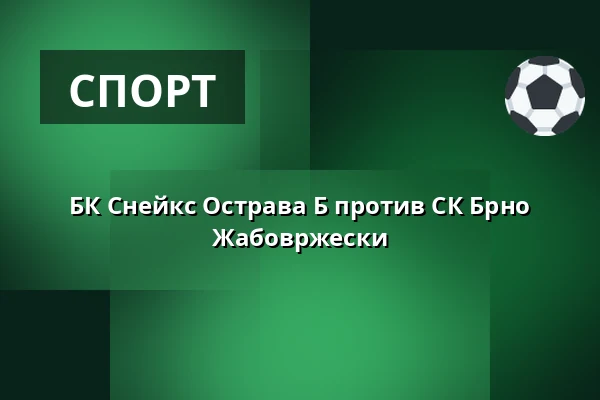 БК Снейкс Острава Б против СК Брно Жабовржески — Спортивный комплекс Росничка, Брно