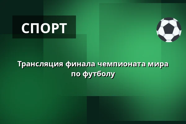Трансляция финала чемпионата мира по футболу — Areál textilky Slezan, Фрыдек-Мистек