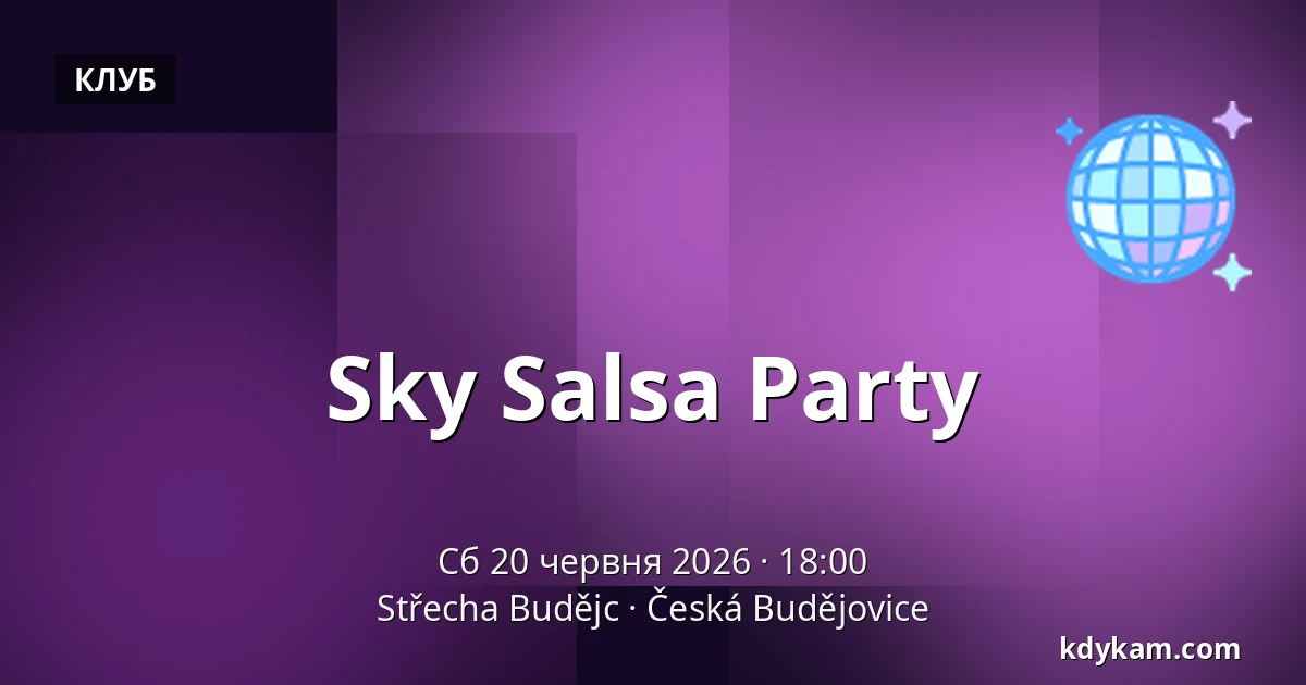 Sky Salsa Party — Крыша Будейовице, Česká Budějovice