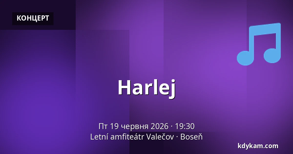 Harlej — Letní amfiteátr Valečov, Boseň