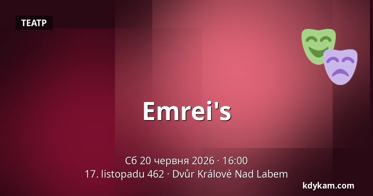 Emrei's — 17. listopadu 462, Dvůr Králové Nad Labem