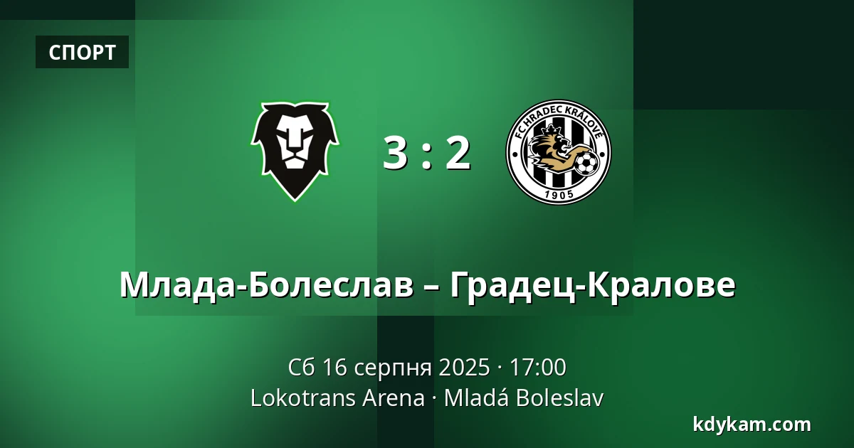 Млада-Болеслав – Градец-Кралове — Lokotrans Arena, Млада-Болеслав