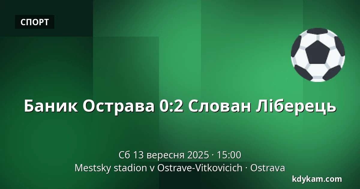 Baník Ostrava – Slovan Liberec — Mestsky stadion v Ostrave-Vitkovicich, Острава