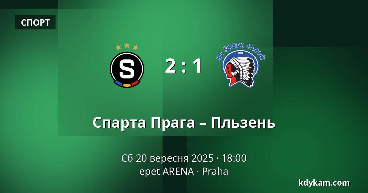 Спарта Прага – Пльзень — epet ARENA, Прага