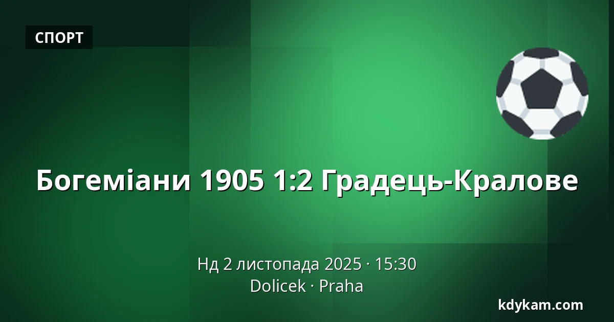 Bohemians 1905 – Hradec Králové — Dolicek, Прага