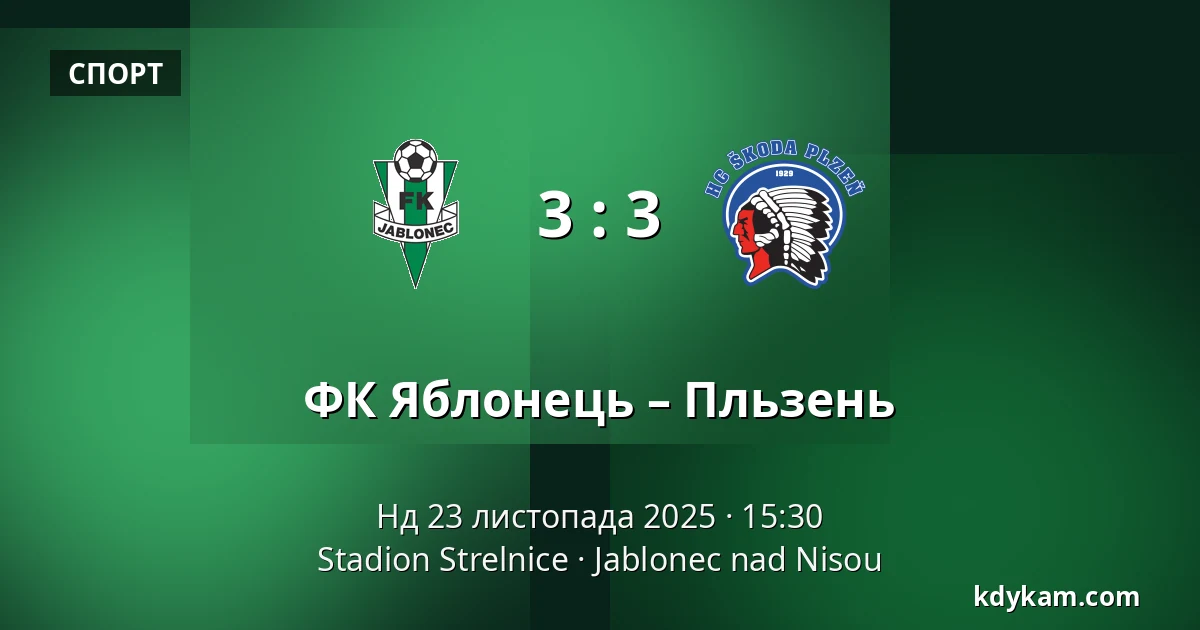 ФК Яблонець – Пльзень — Stadion Strelnice, Яблонець над Нісоу