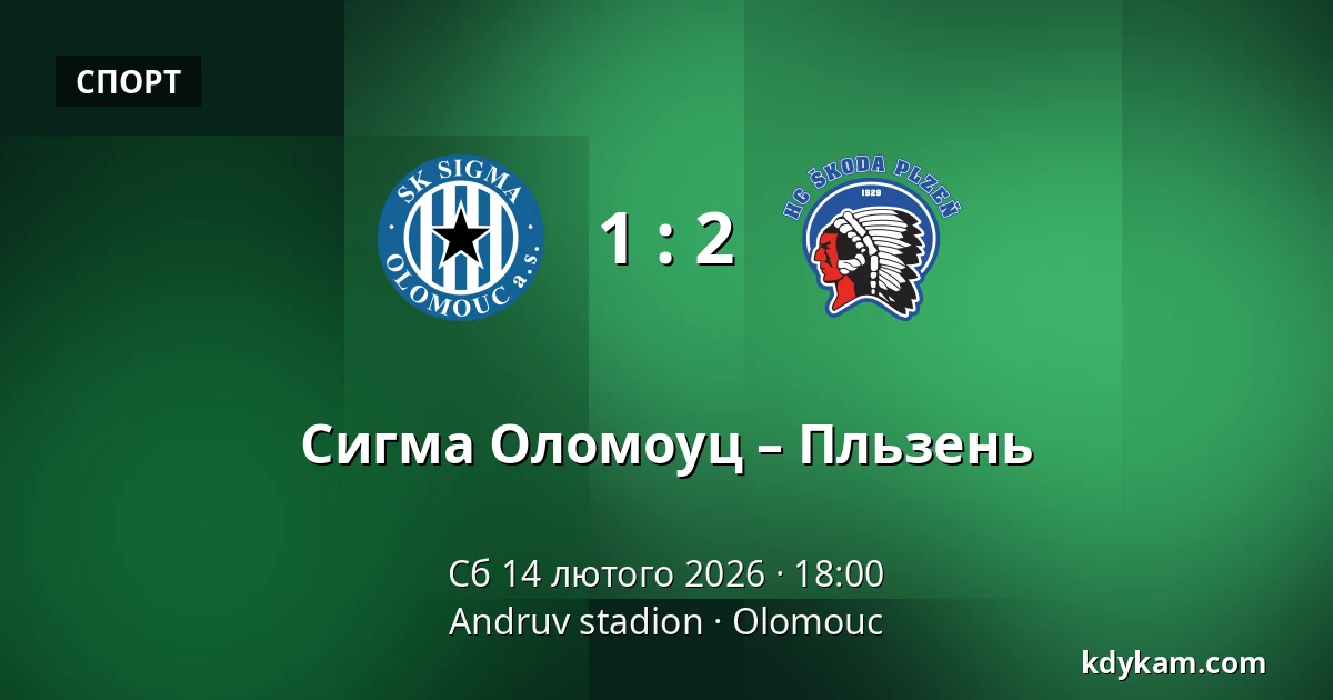 Сигма Оломоуц – Пльзень — Andruv stadion, Оломоуц