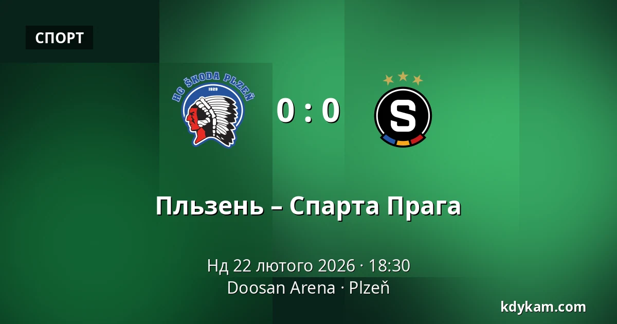 Пльзень – Спарта Прага — Doosan Arena, Пльзень