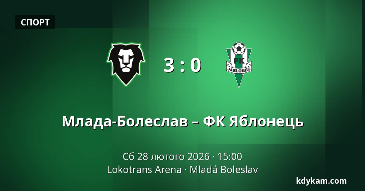 Млада-Болеслав – ФК Яблонець — Lokotrans Arena, Млада-Болеслав