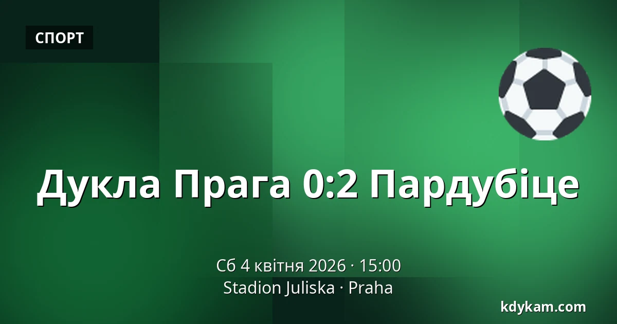 Дукла Прага – Пардубіце — Stadion Juliska, Прага